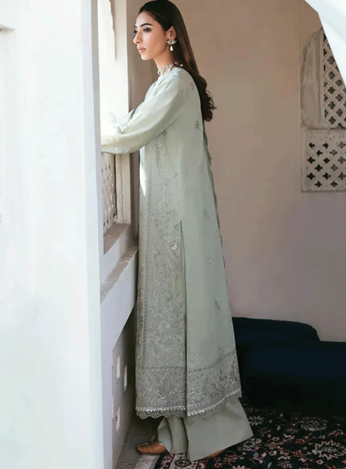 Afsanay By Florent Embroidered Khaddar Unstitched 3 Piece Suit - FL23AK FLK-5B