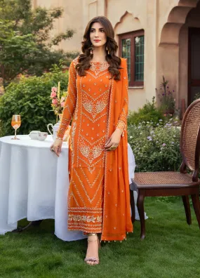 Afsanay By Shahzeb Textiles X Shireen Lakdawala Luxury Chiffon 3 Piece Unstitched Suit ST24A ZEINA