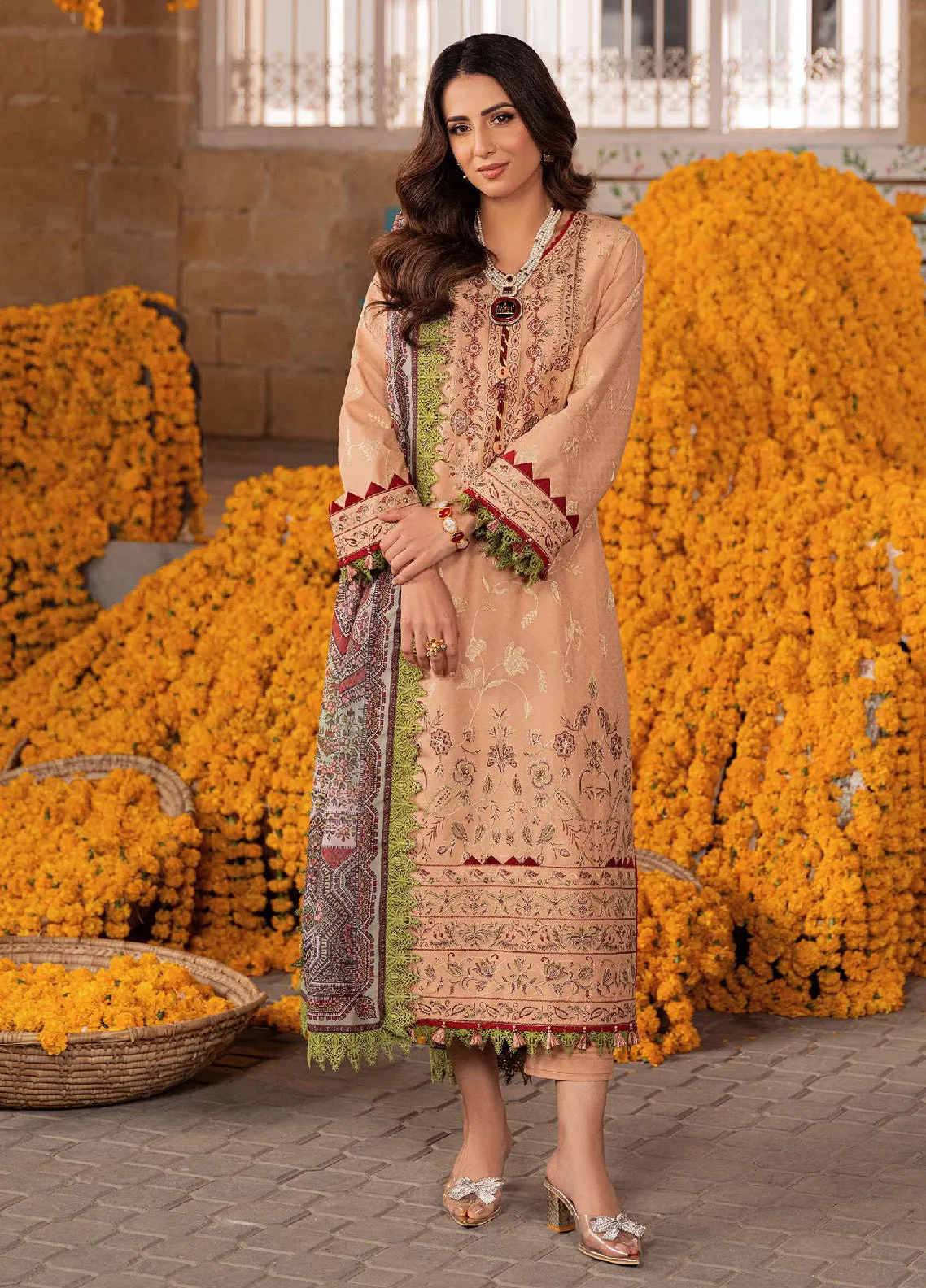 Aira By Asim Jofa Embroidered Jacquard Unstitched 3 Piece Suit - AJ24AP AJAR-31