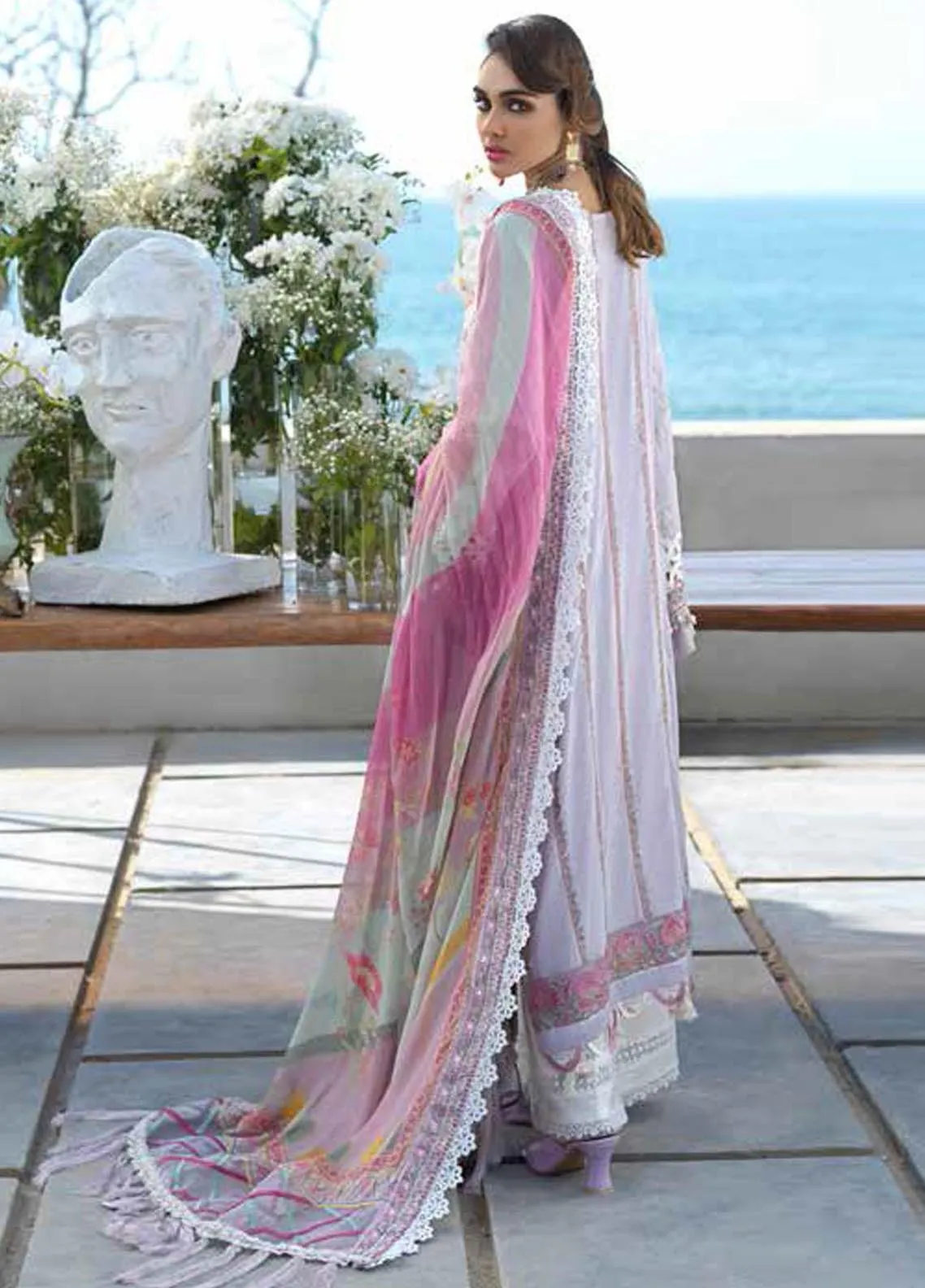 Alif By AJR Couture Embroidered Lawn Unstitched 3 Piece Suit - 02