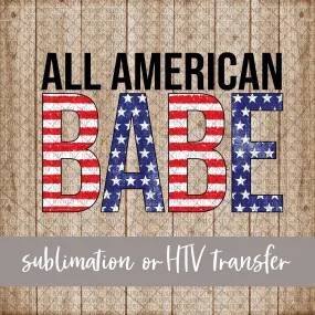 All American Mini, Block - Sublimation or HTV Transfer