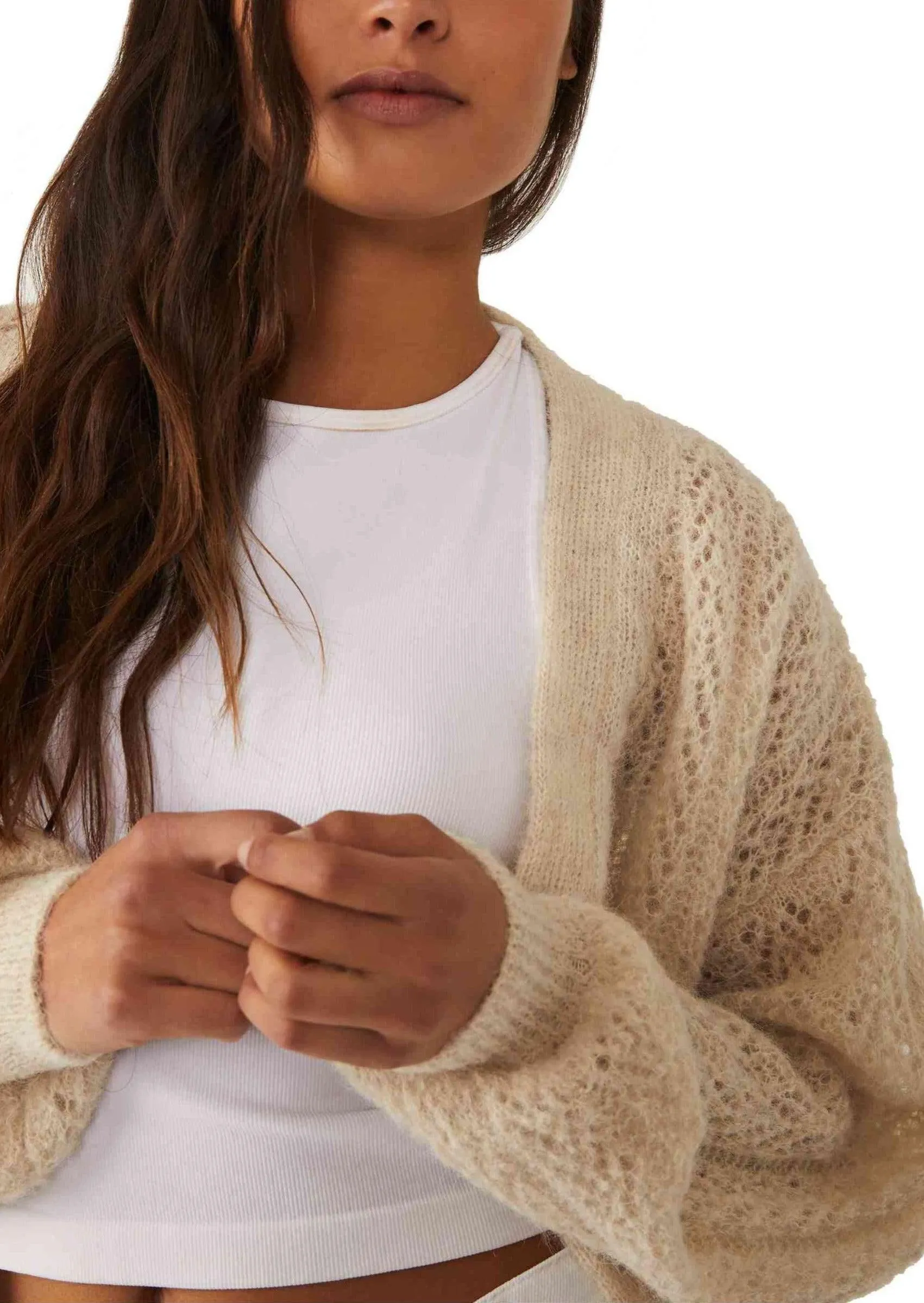 Amelia Cardigan in Oatmeal Heather