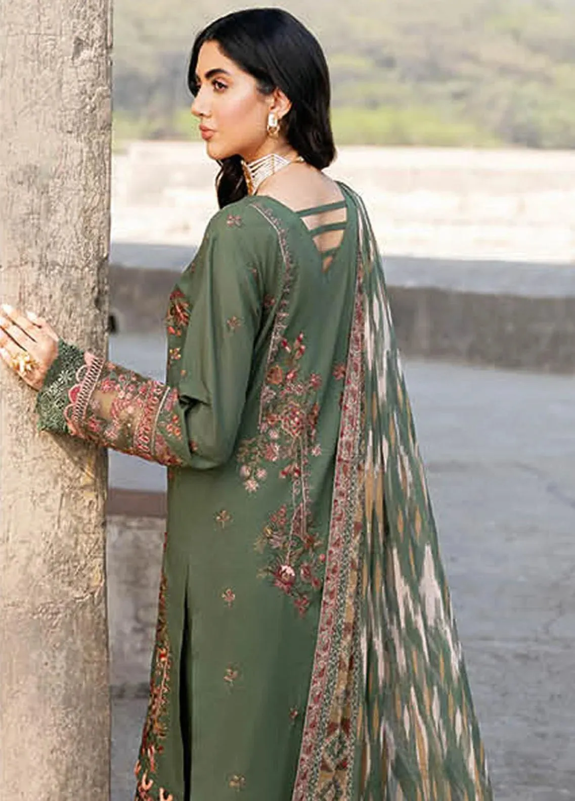 Andaaz By Ramsha Embroidered Lawn Unstitched 3 Piece Suit - 02