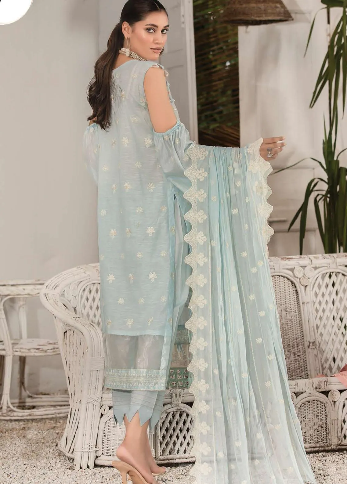 Andaz By Aalaya Embroidered Lawn Unstitched 3 Piece Suit - 07