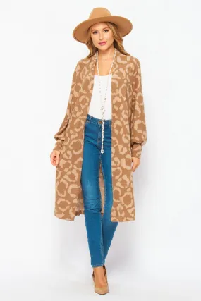 Animal Print Cardigan