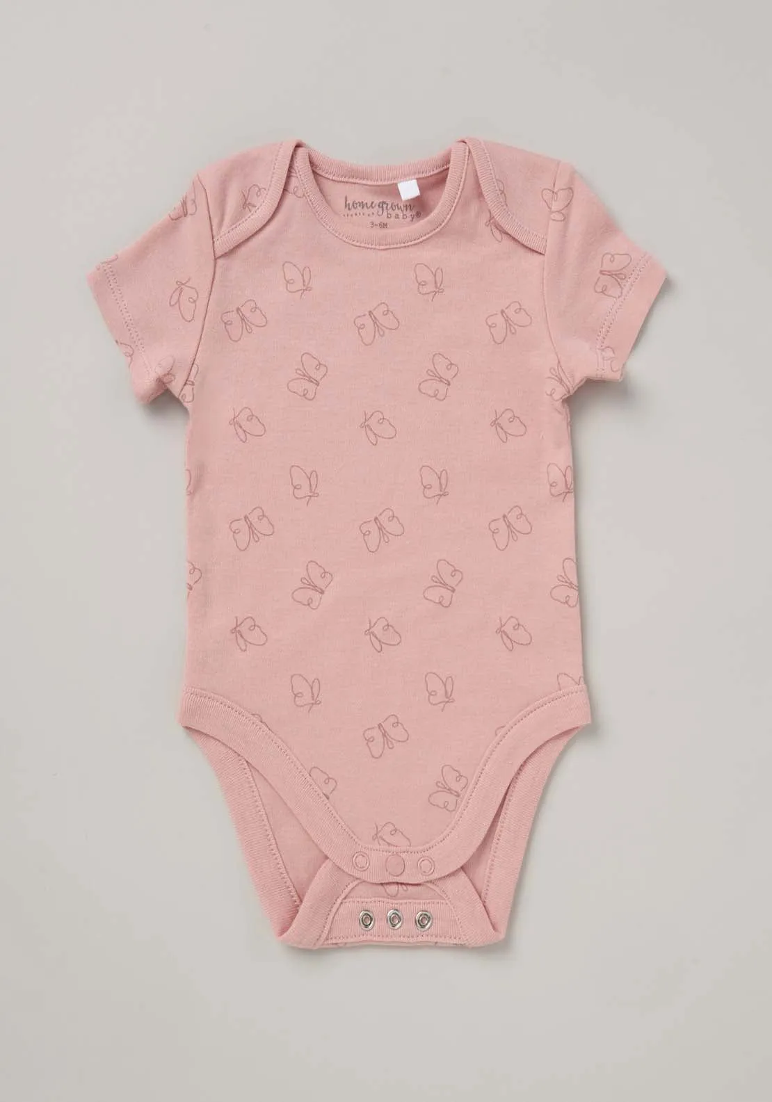 Baby Girl 5 Piece Butterfly Layette Set - Pink