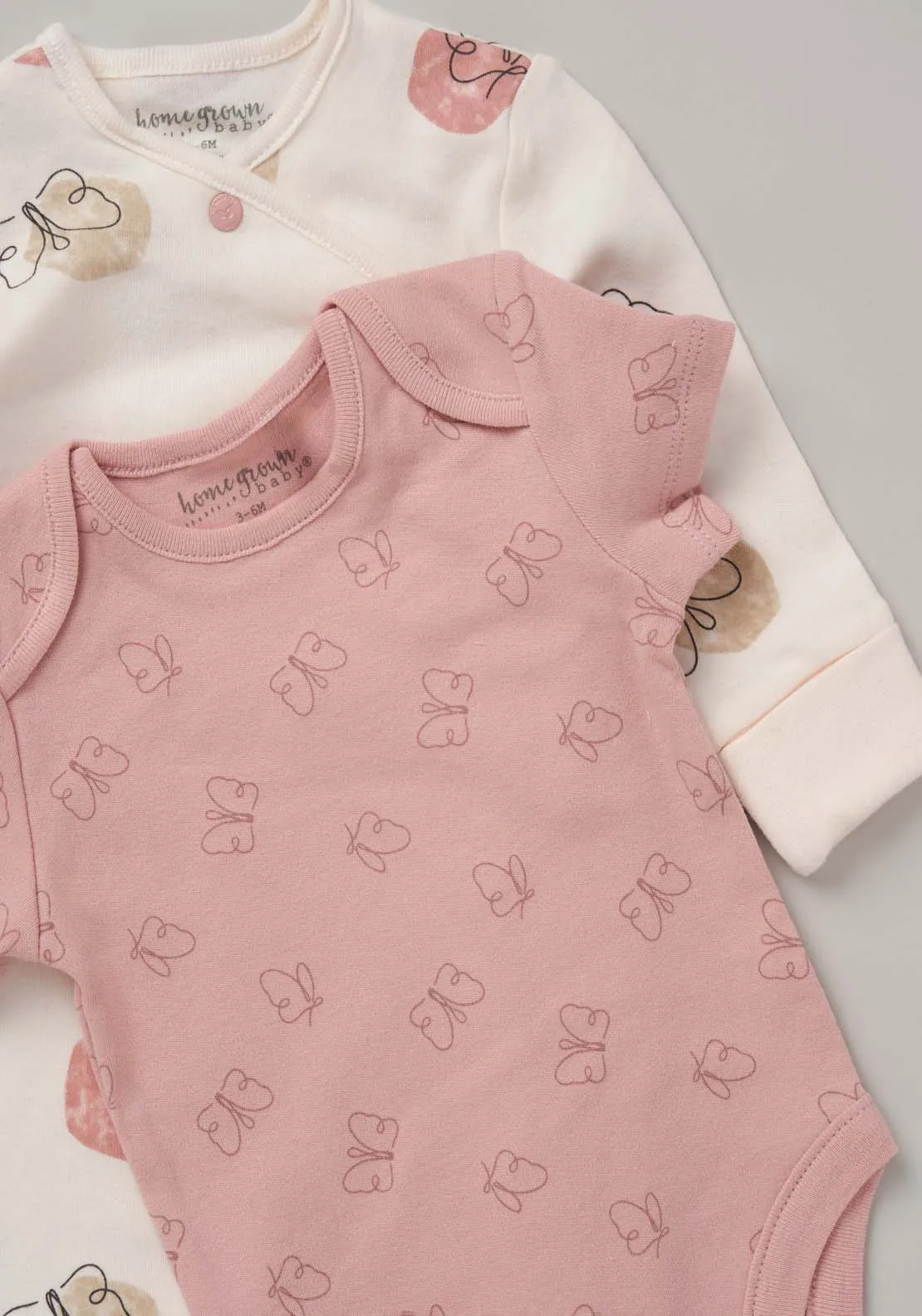 Baby Girl 5 Piece Butterfly Layette Set - Pink