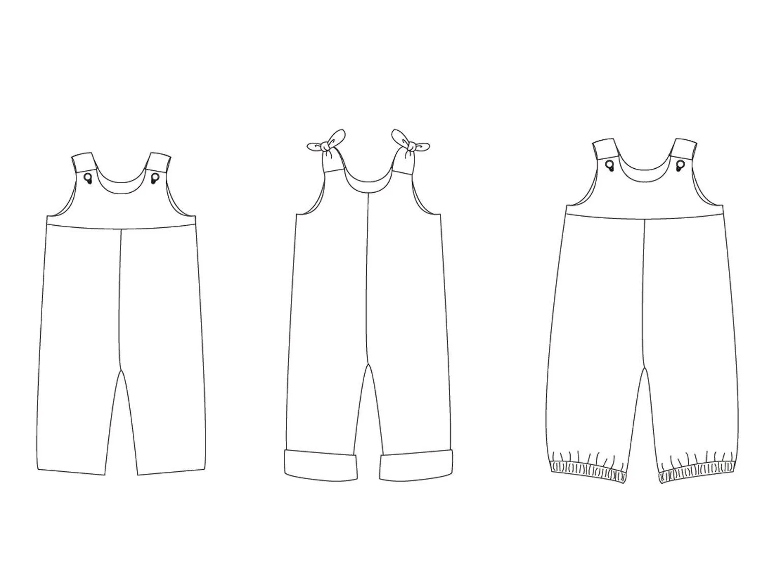 Baby overall sewing pattern LILLI&BO - Paper pattern