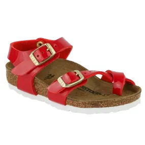 Birkenstock Kids Taormina Birko-Flor Sandals Tango Red Patent 34 N