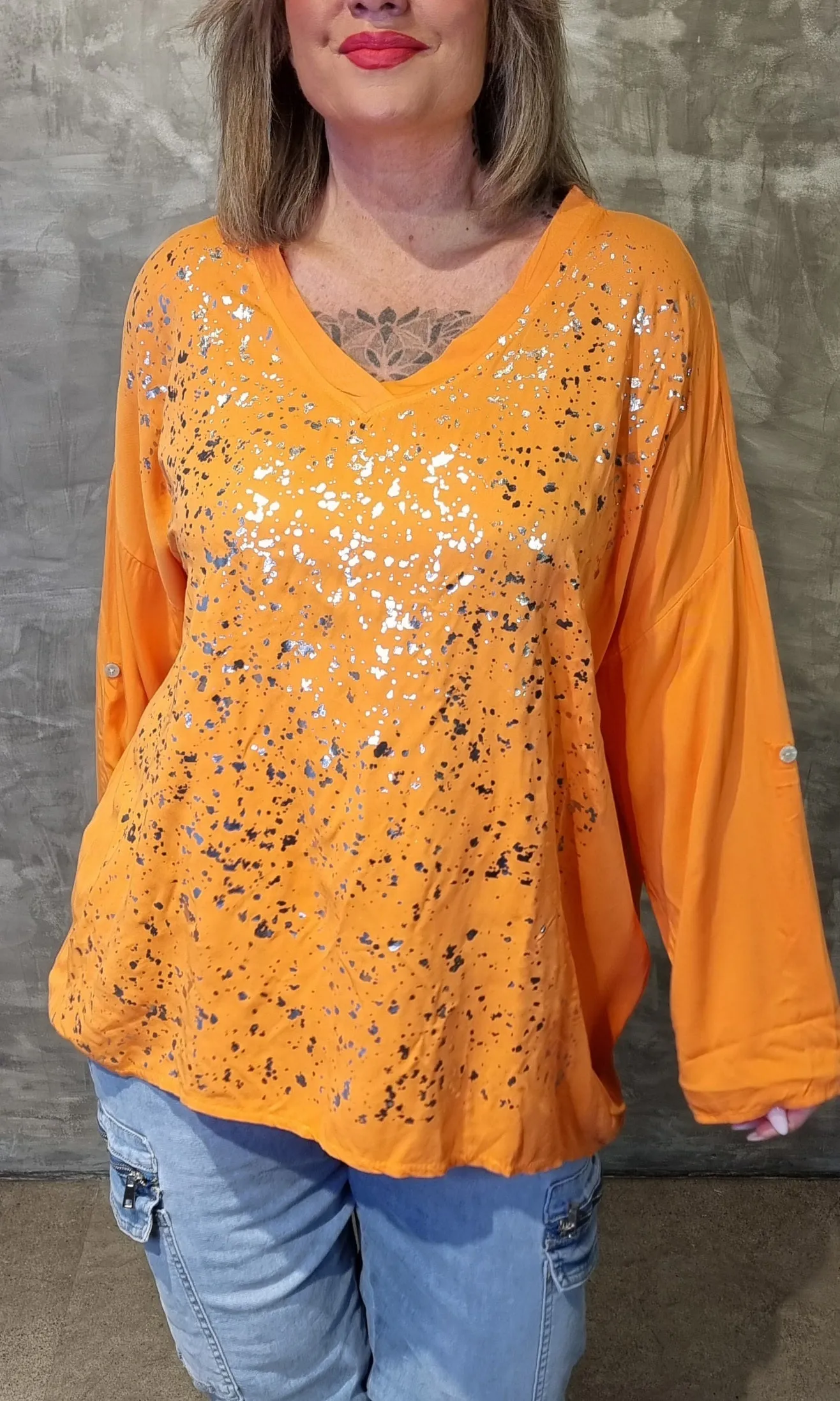 Brenda Blouse Orange