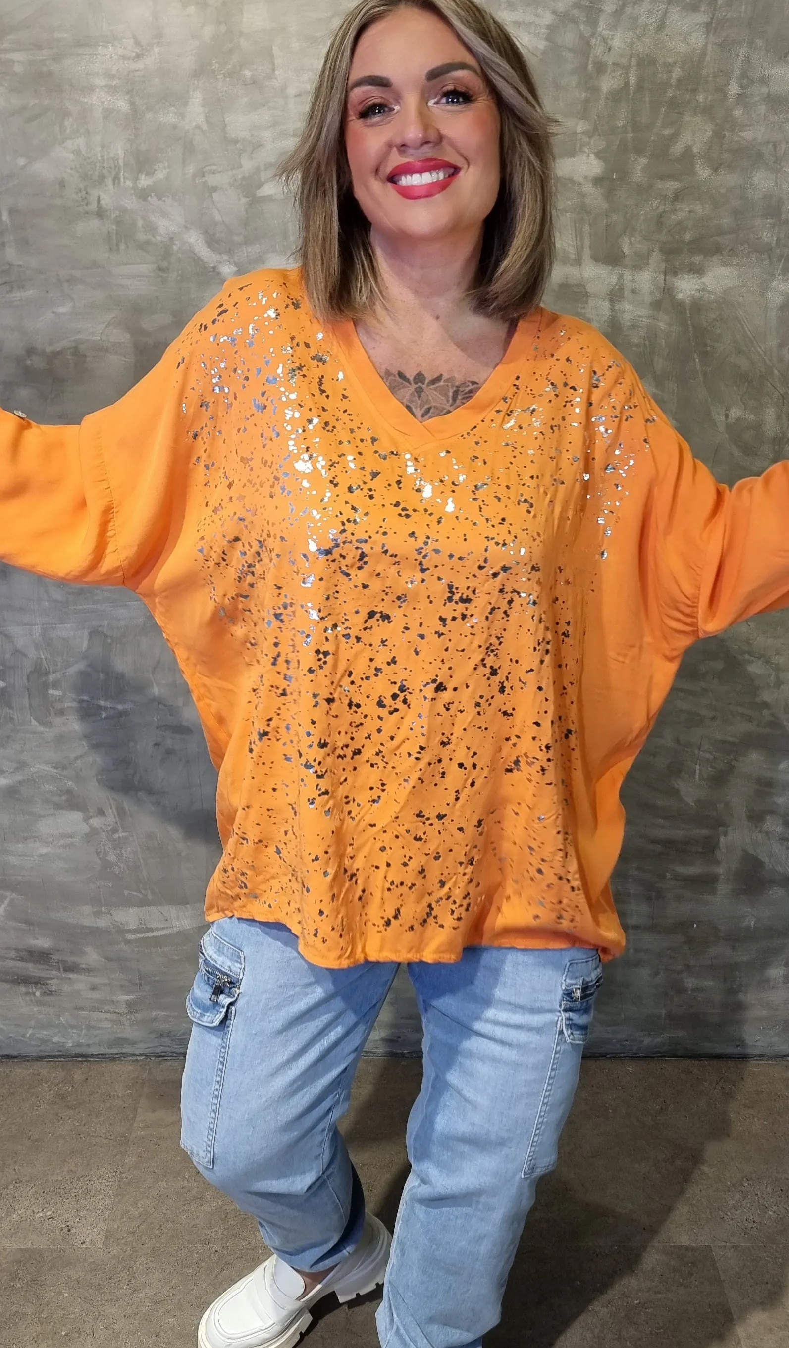 Brenda Blouse Orange