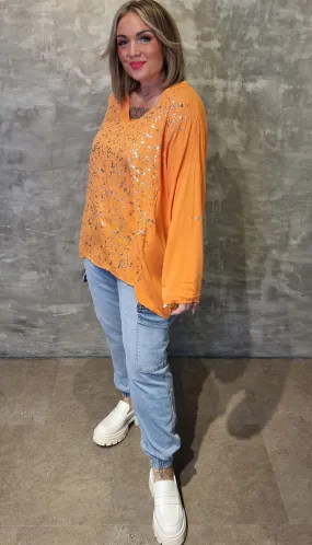 Brenda Blouse Orange