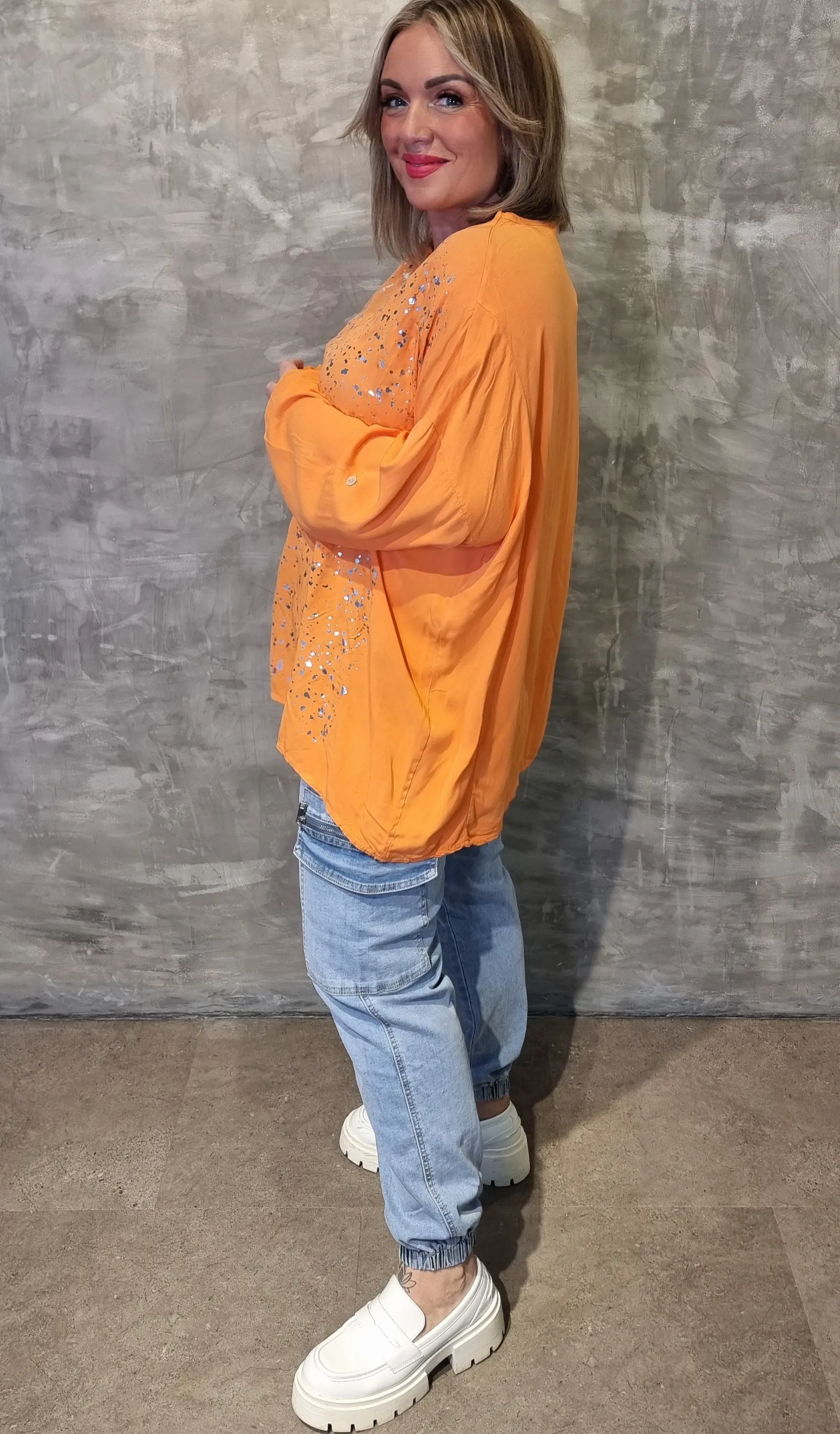 Brenda Blouse Orange