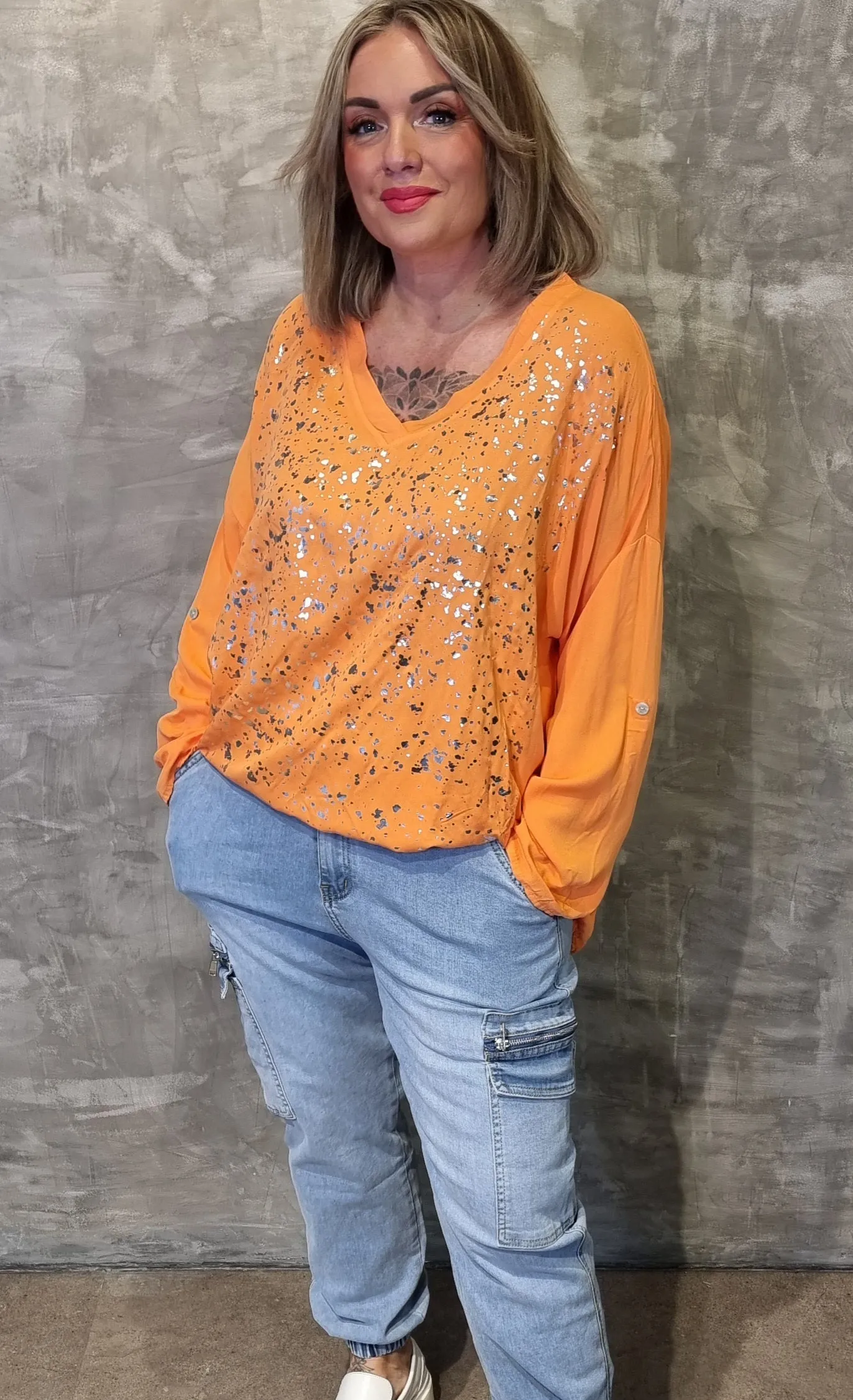 Brenda Blouse Orange