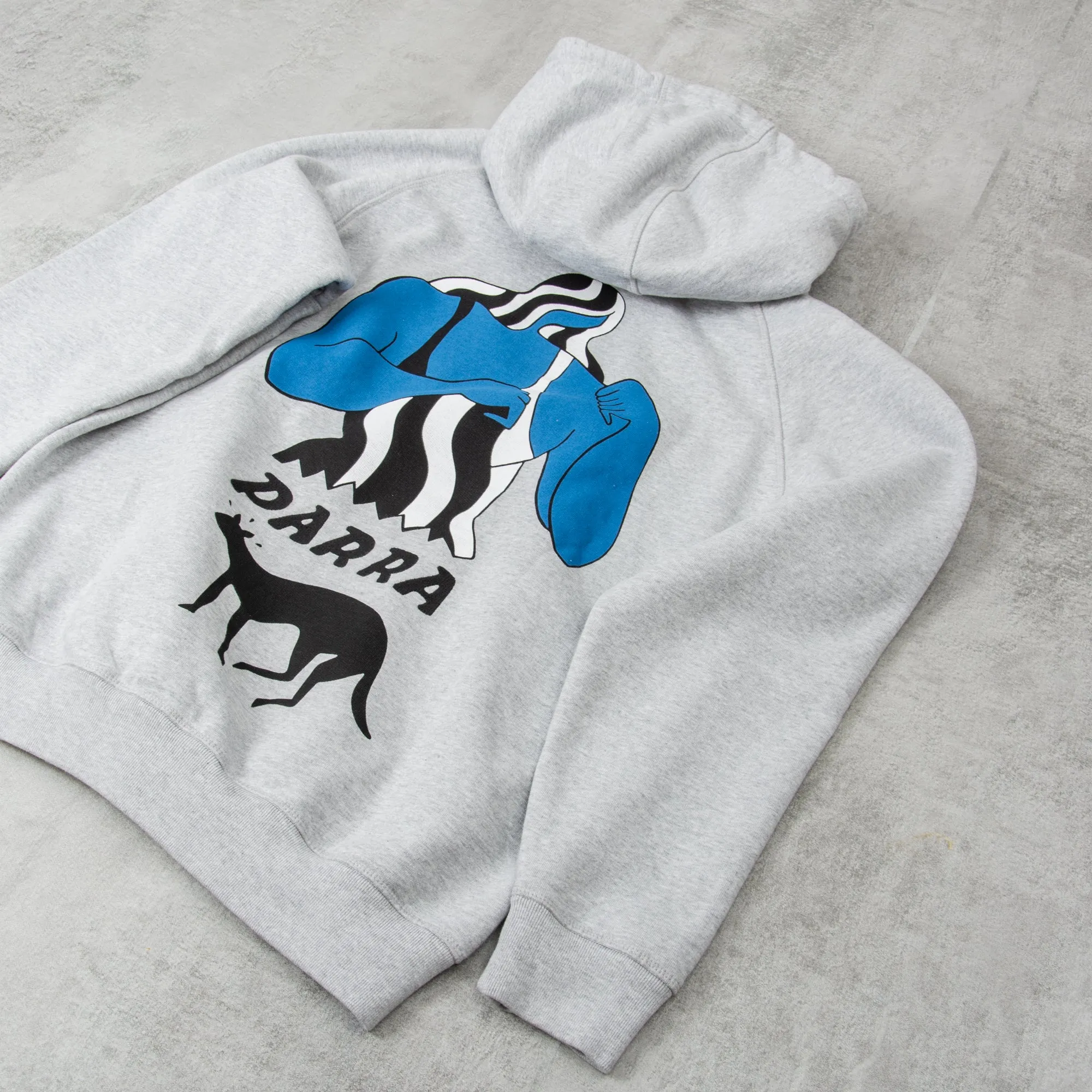 By Parra Cat Defence Hooded Sweatshirt - Heather Grey