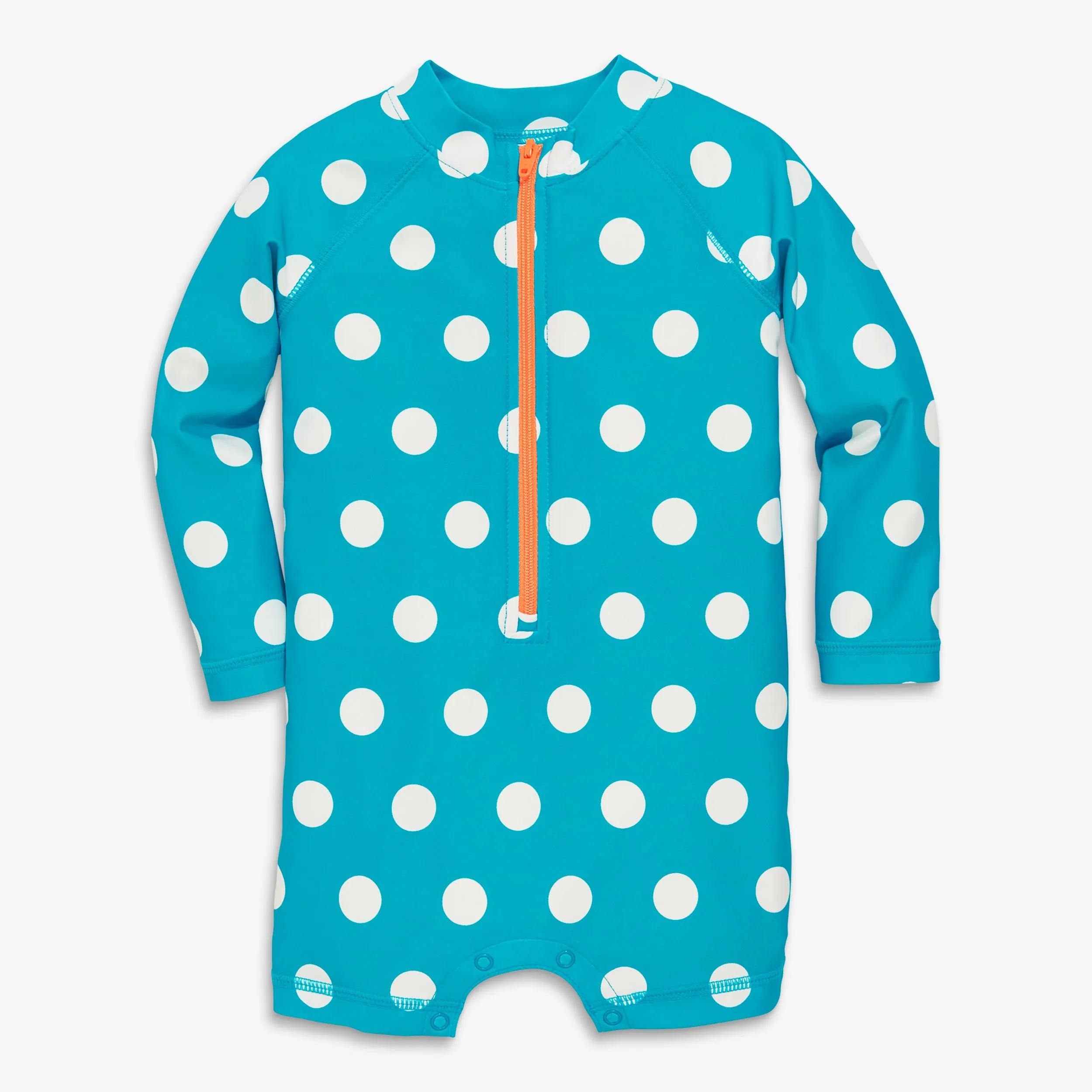 Clearance baby one-piece rash guard in dot