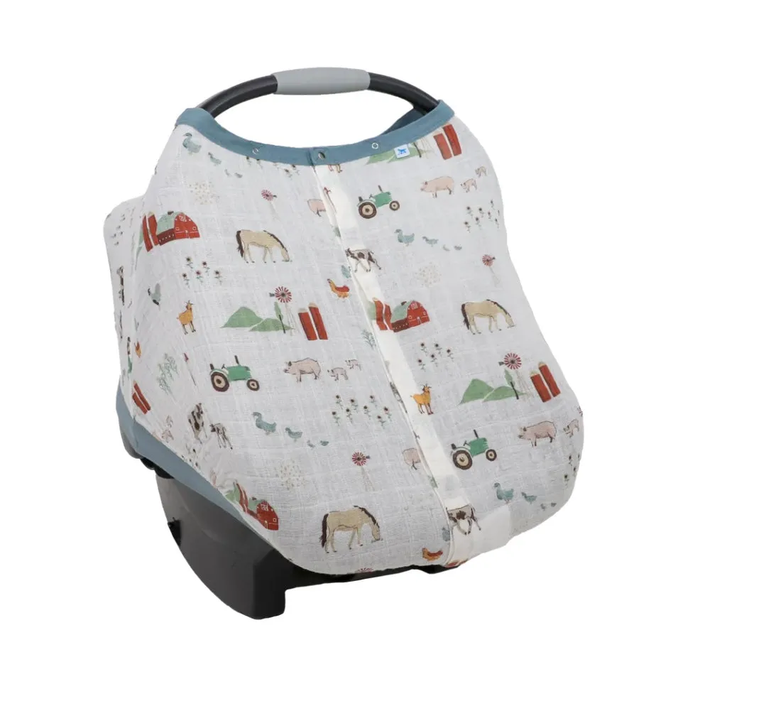 Cotton Muslin Car Seat Cover