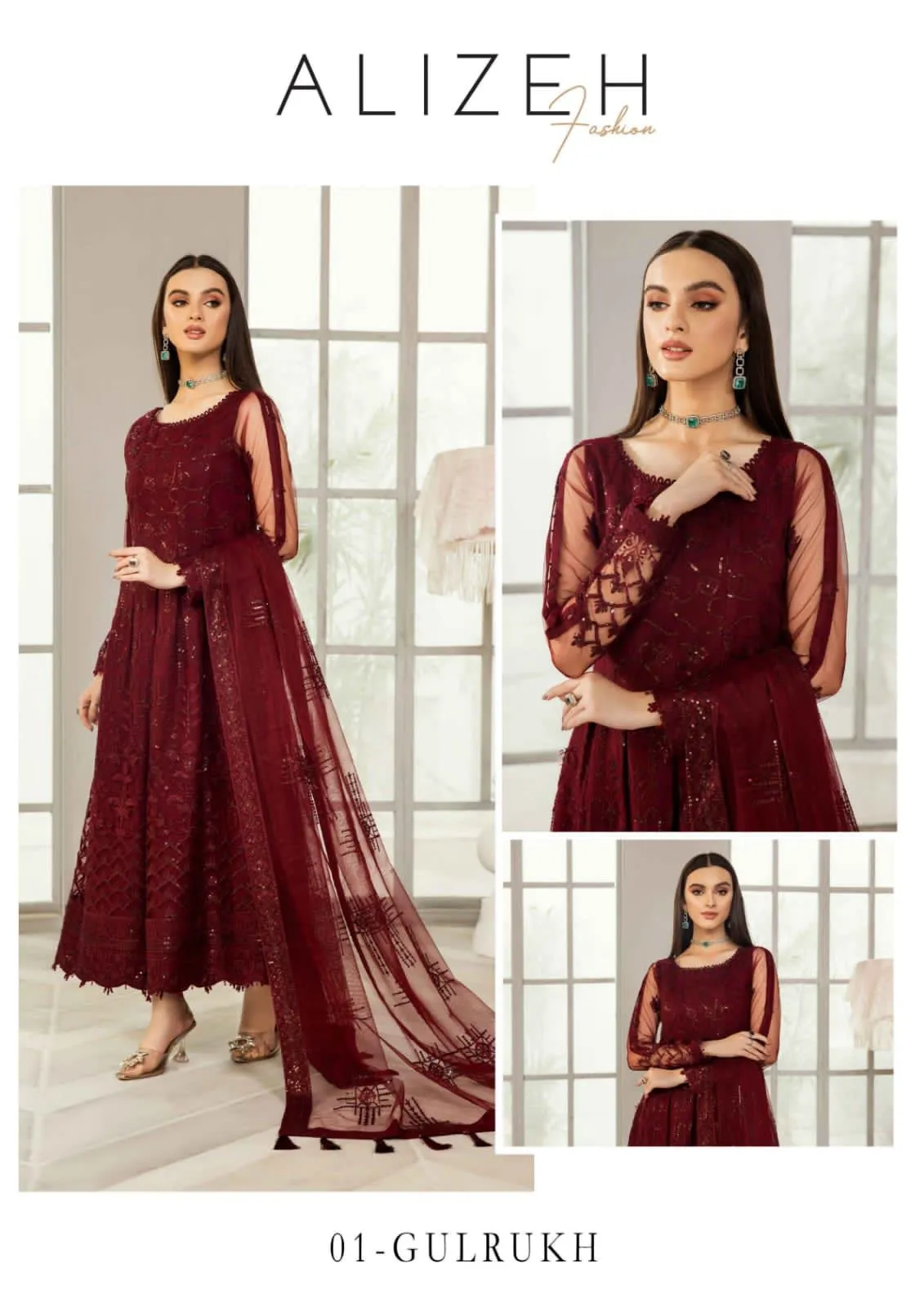 D01 GULRUKH - ALIZEH FORMALS CHIFFON