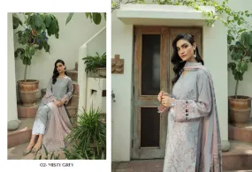 D02 Misty Grey - FARASHA LAWN VOL 2`22