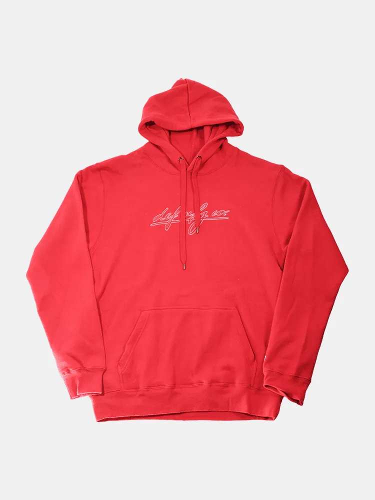 Def Class Thread Stitch Hood - Red