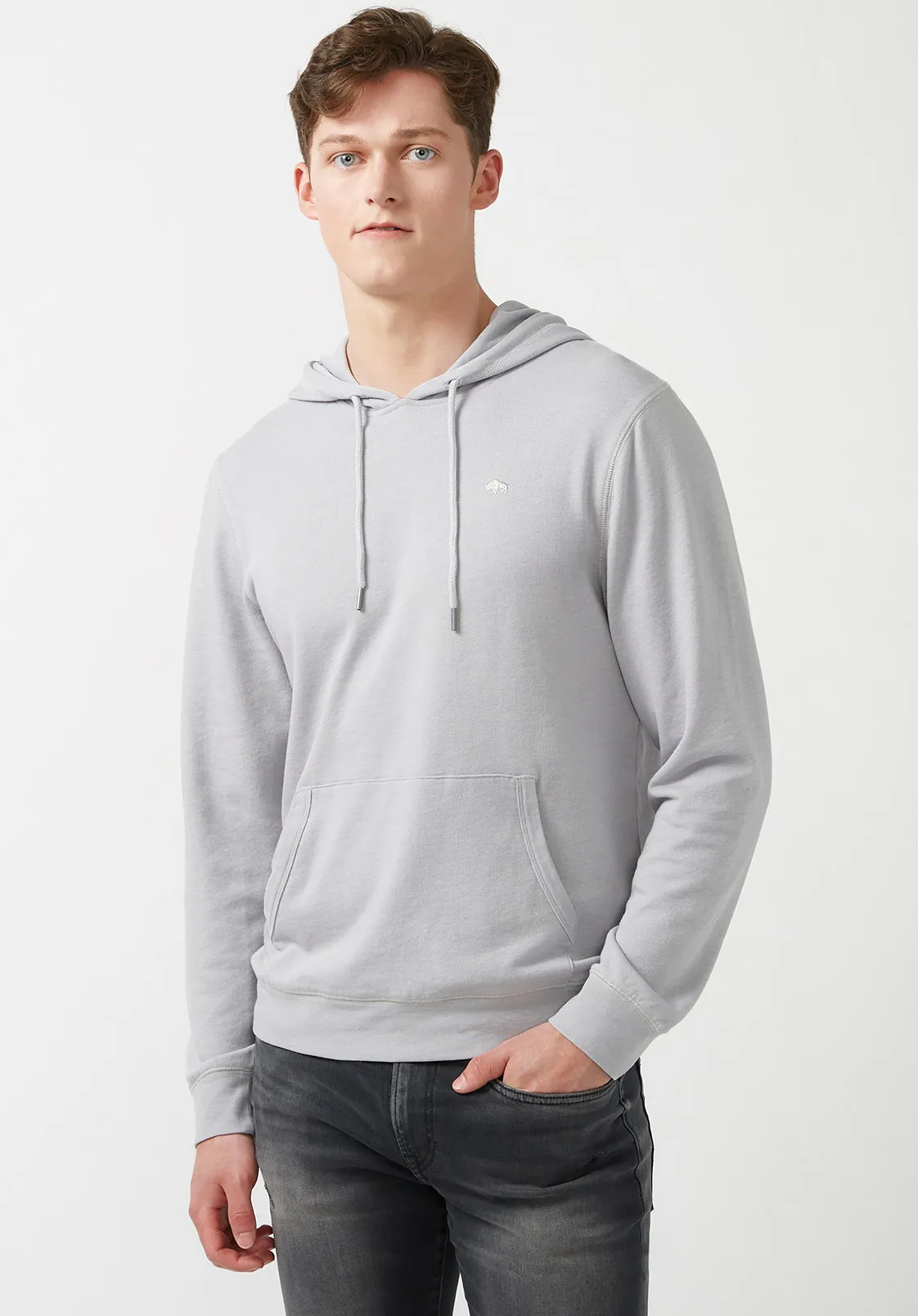 Farman Men’s Hoodie Sweatshirt in Light Grey - BM24171