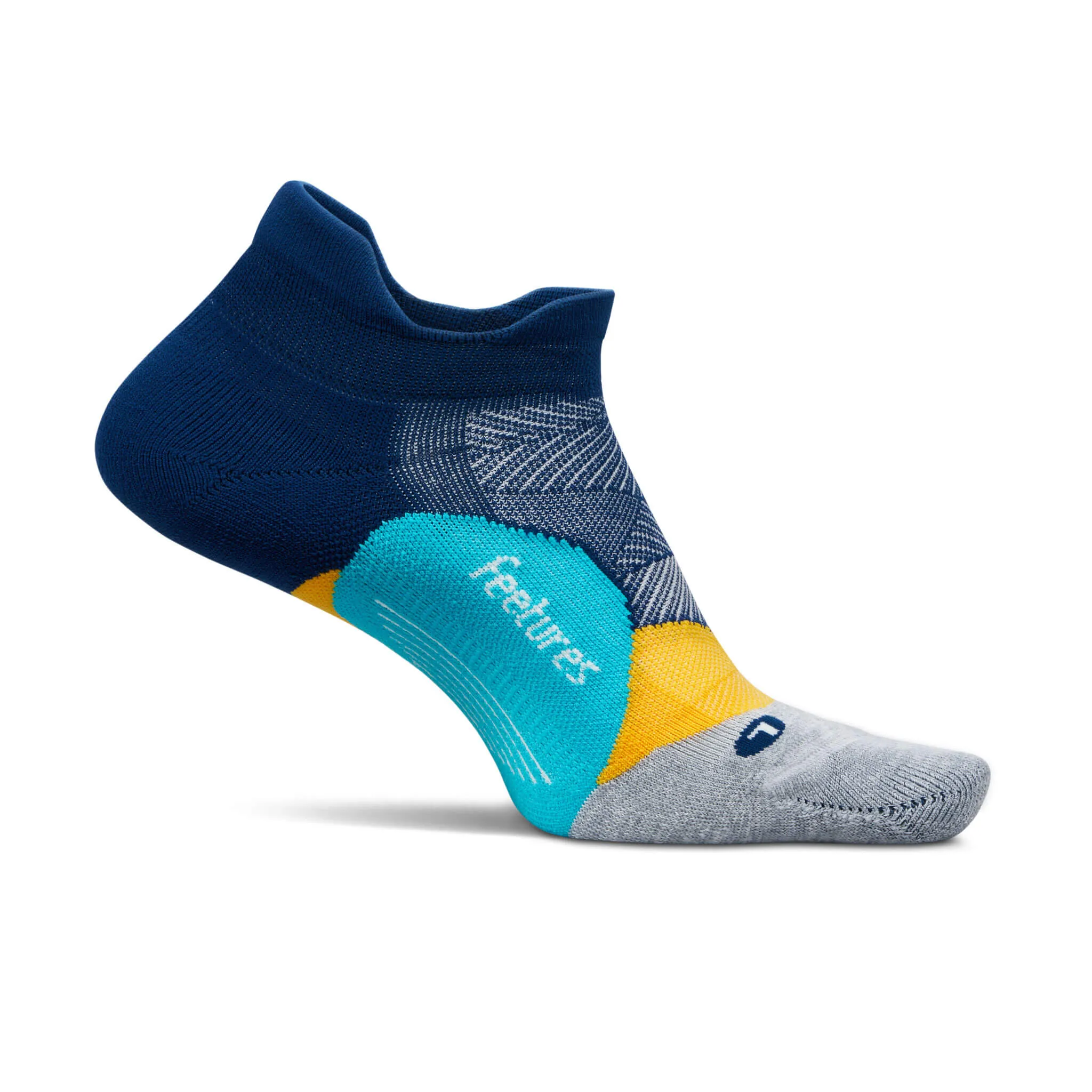 Feetures | Unisex Elite Light Cushion No Show Tab - Nitro Navy