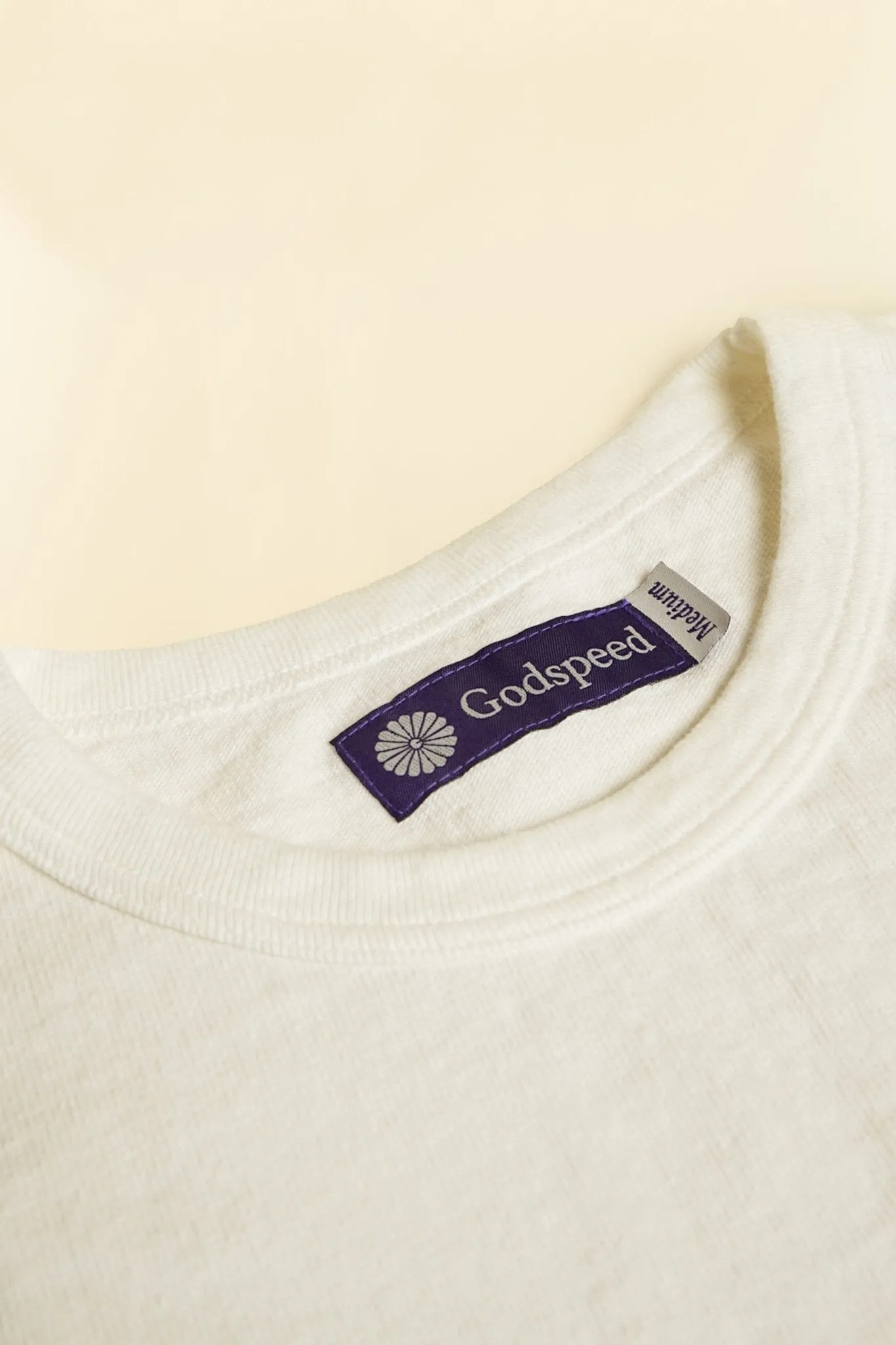 Godspeed Heavyweight Tsuriami 10oz Loopwheel T-Shirt - Natural