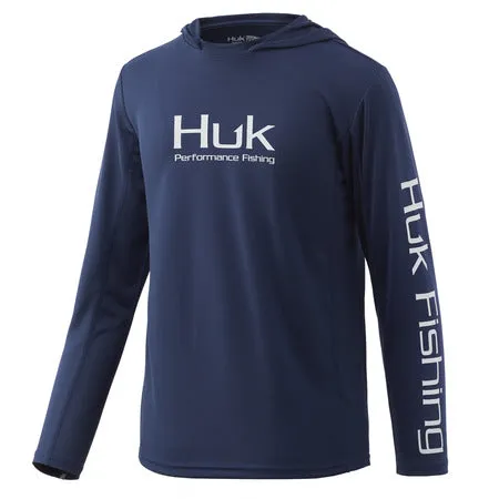 Huk Kids Icon X Hoodie Solid Long Sleeve Shirt