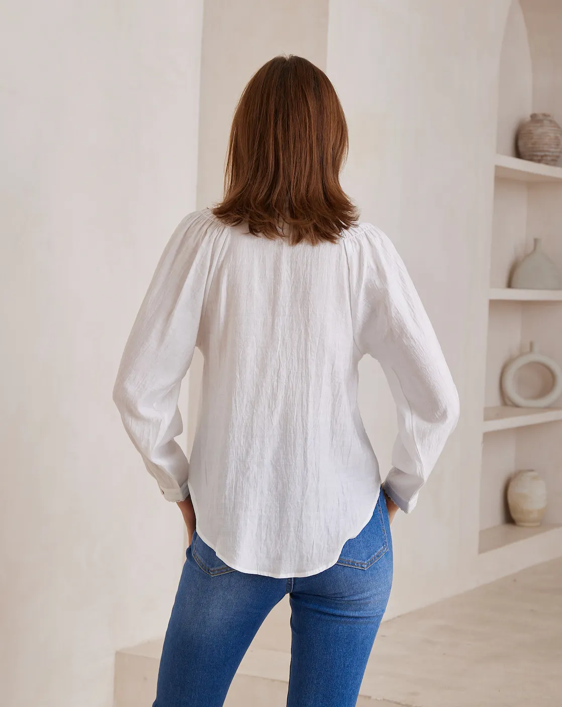 Isla Blouse - White