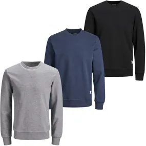 Jack & Jones Mens 'JJEBASIC' Sweat Crew Neck Jumper