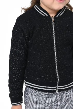 Knitted bomber jacket