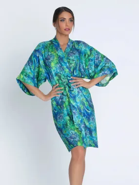 Lise Charmel-Dressing Floral Robe-Floral Aqua