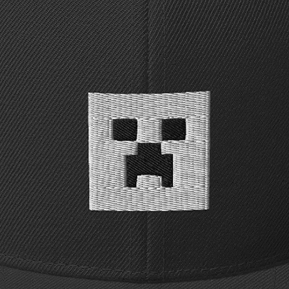 Minecraft Creeper Embroidered Flat Bill Hat