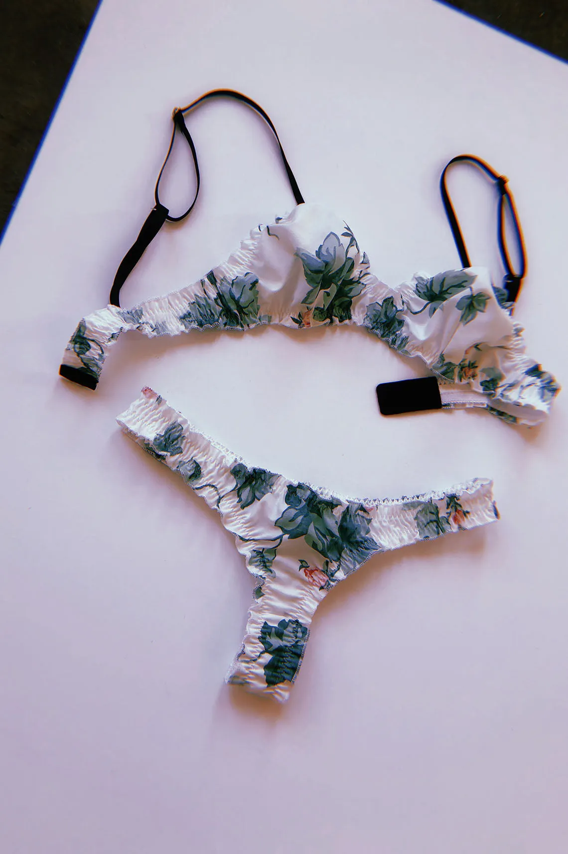 Mystery Print Oleander Thong Set