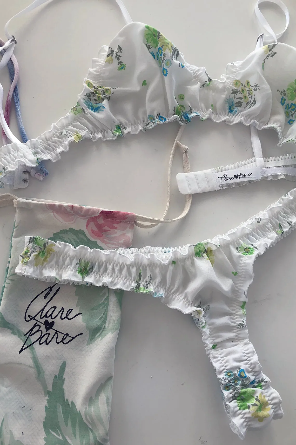 Mystery Print Oleander Thong Set