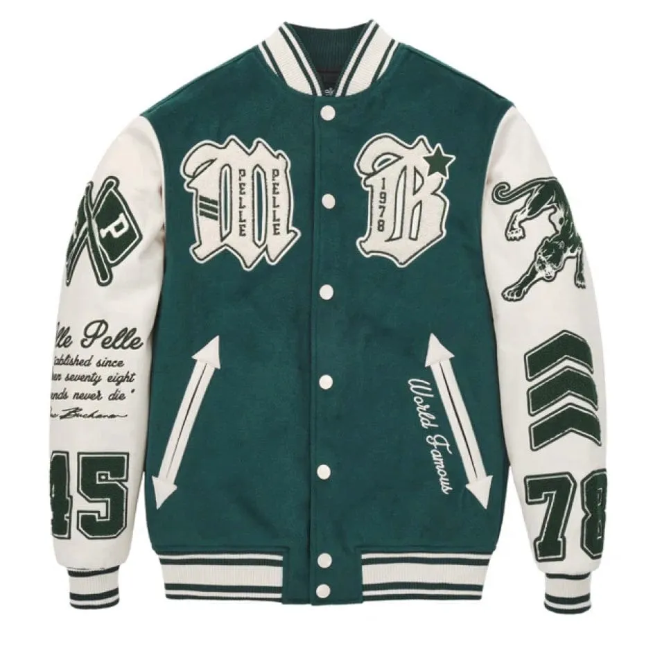 Pelle Pelle Varsity Jacket (Green) 422-37475