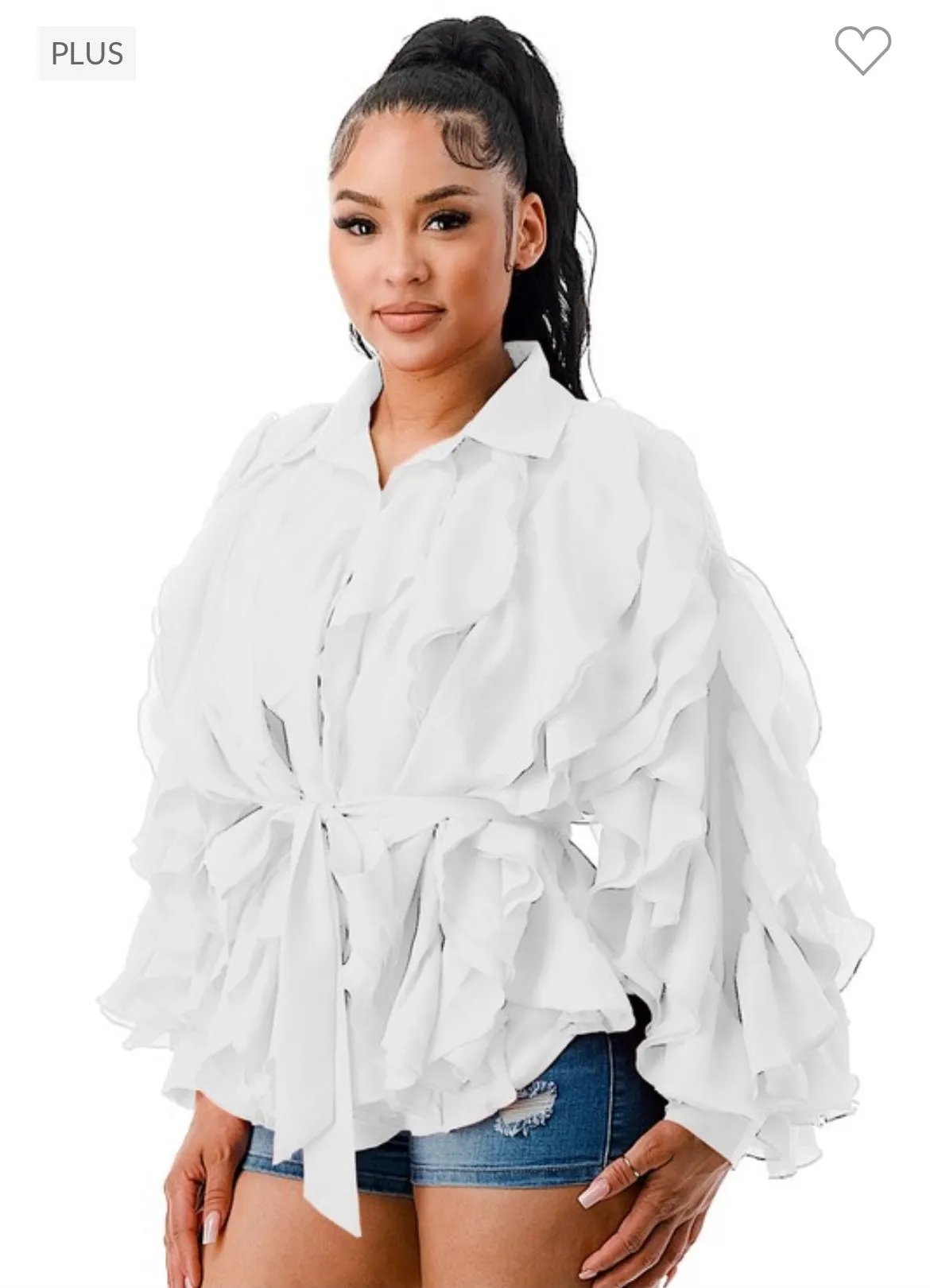 Ruffles Are in Blouse