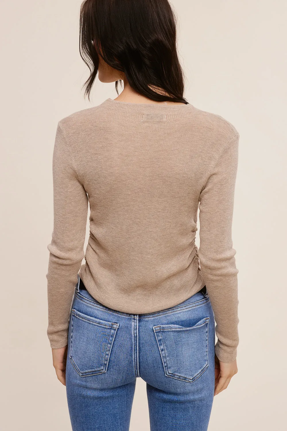 Taupe Long Sleeve Top