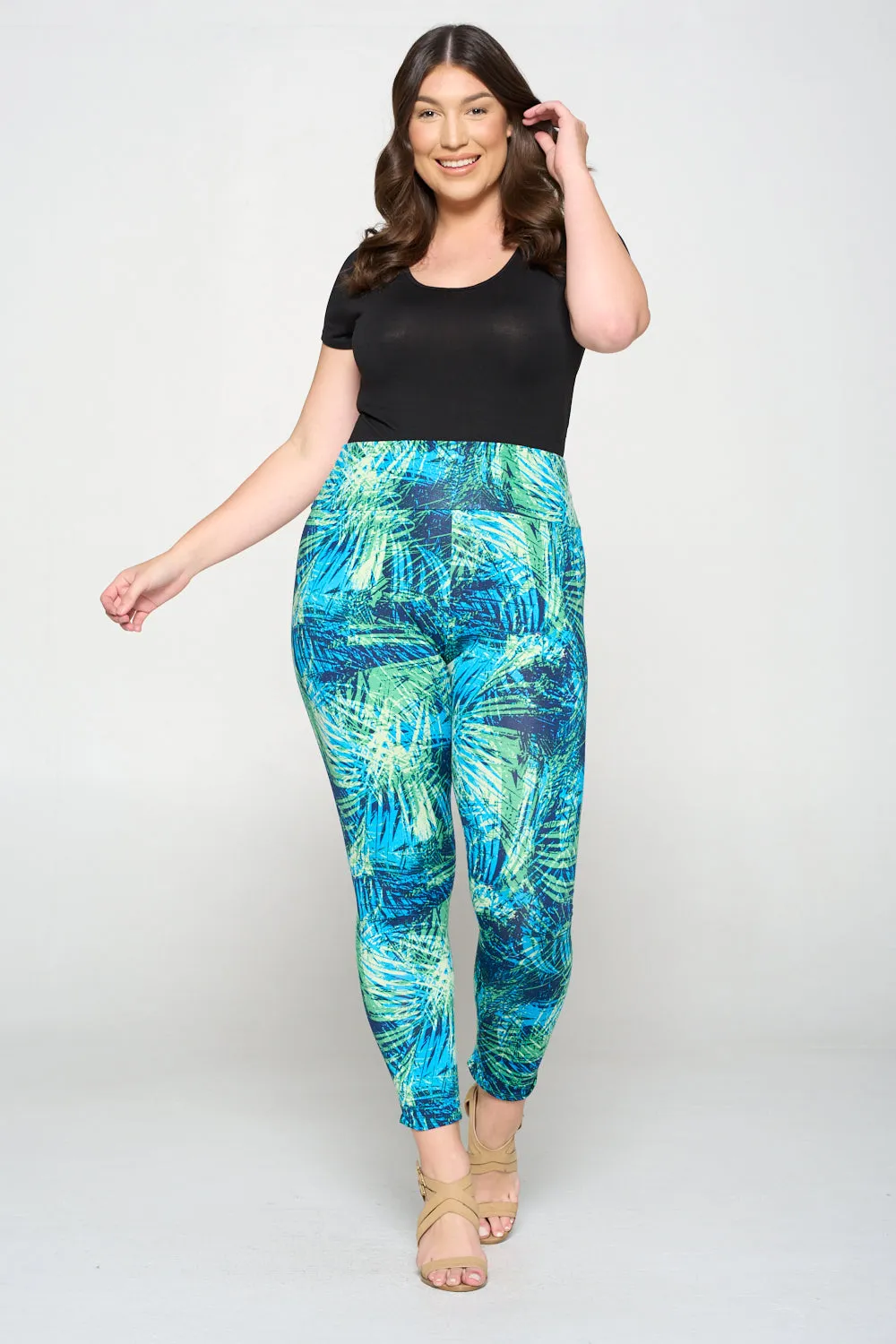 Tropical Yoga Leggings