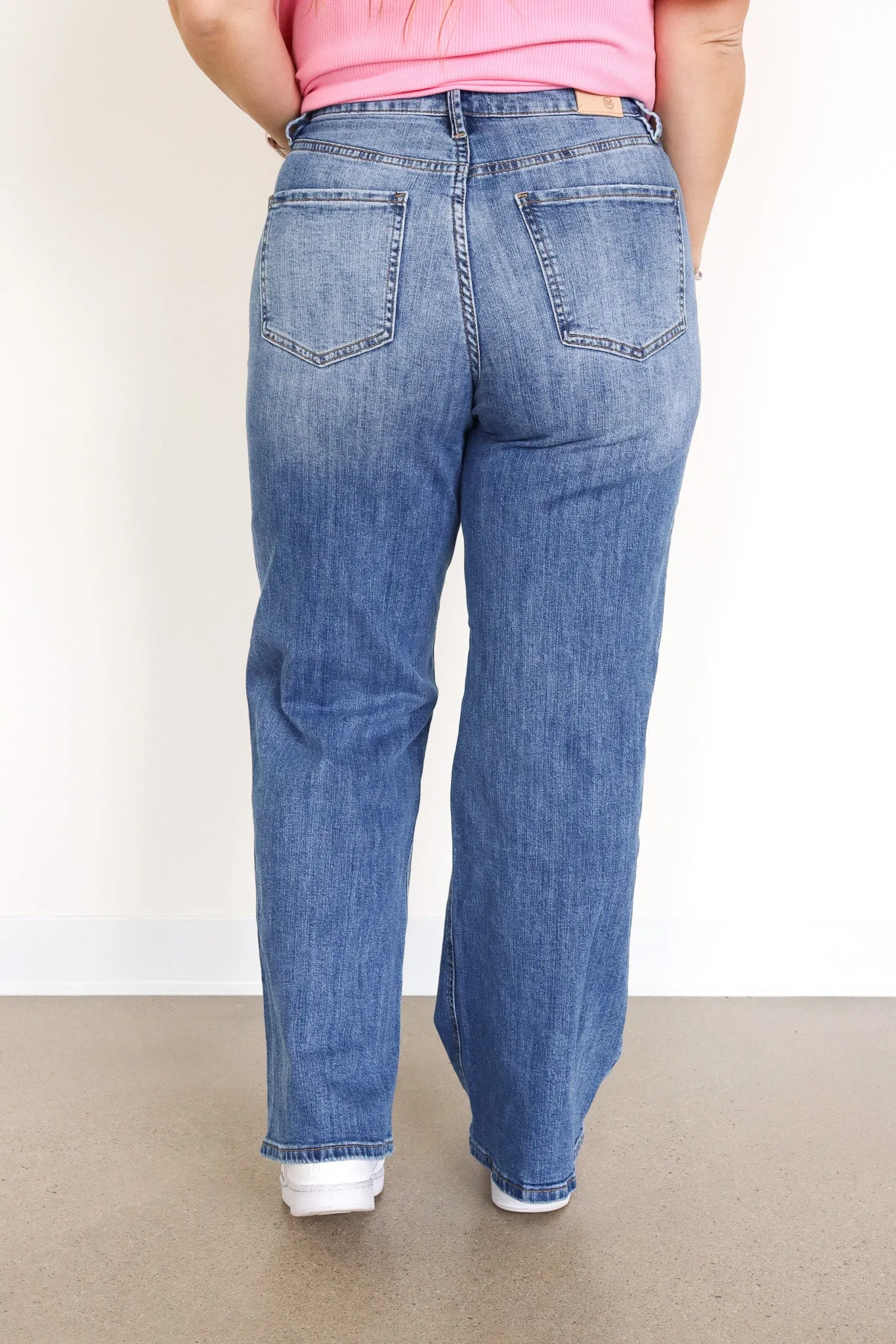 Tummy Control Wide Leg Jeans by RFM