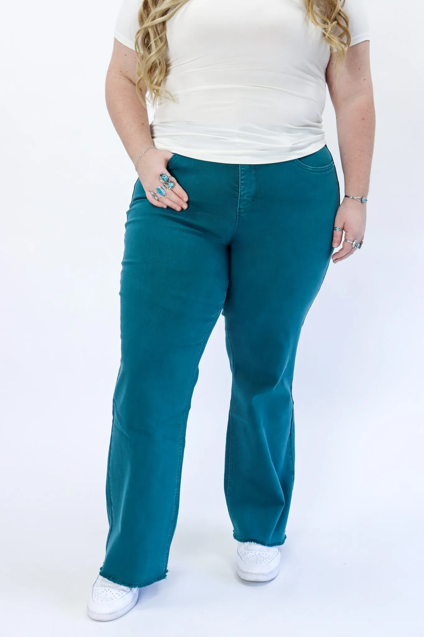 Tummy Control Wide Leg Jeans by RFM