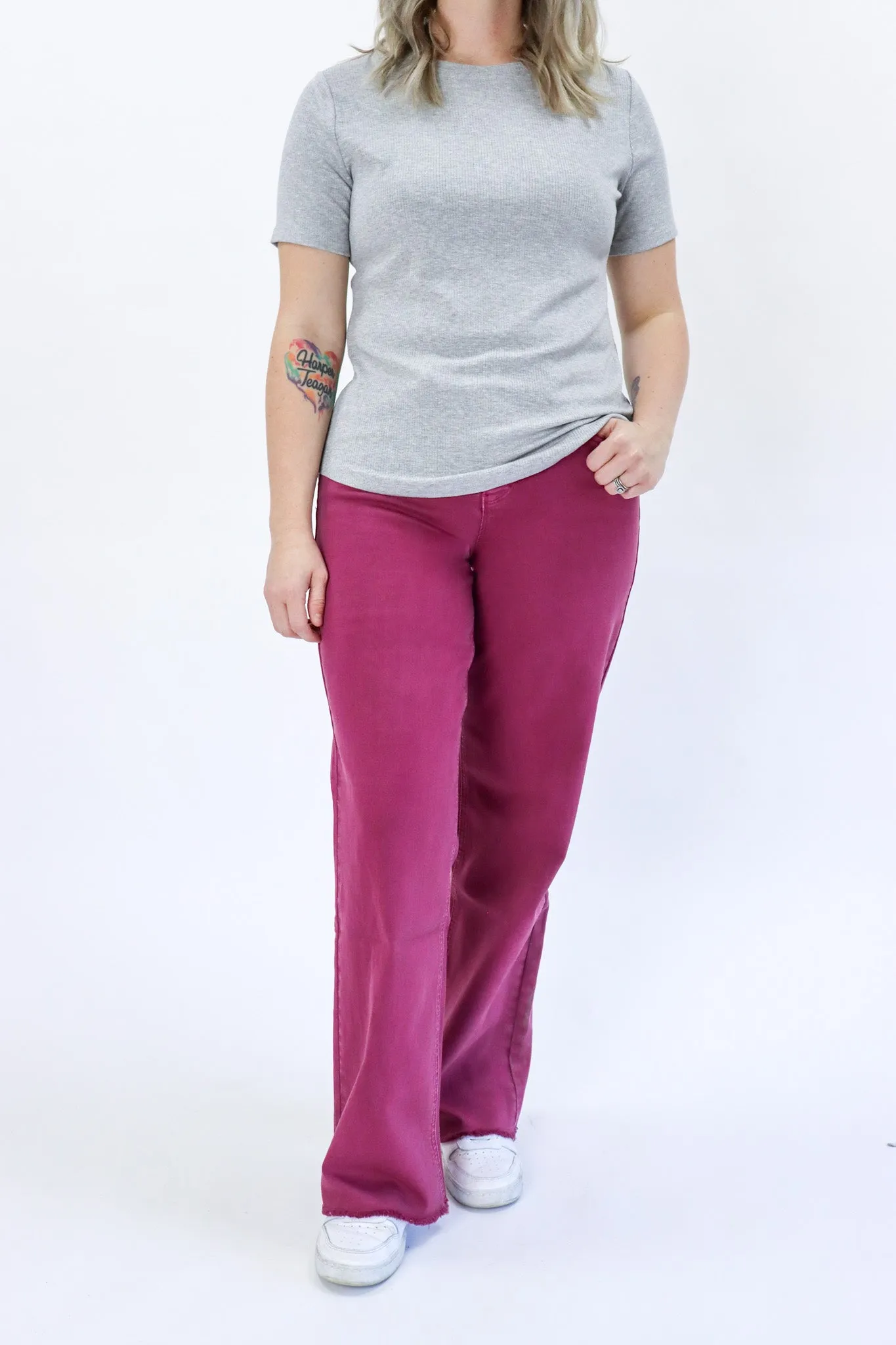 Tummy Control Wide Leg Jeans by RFM