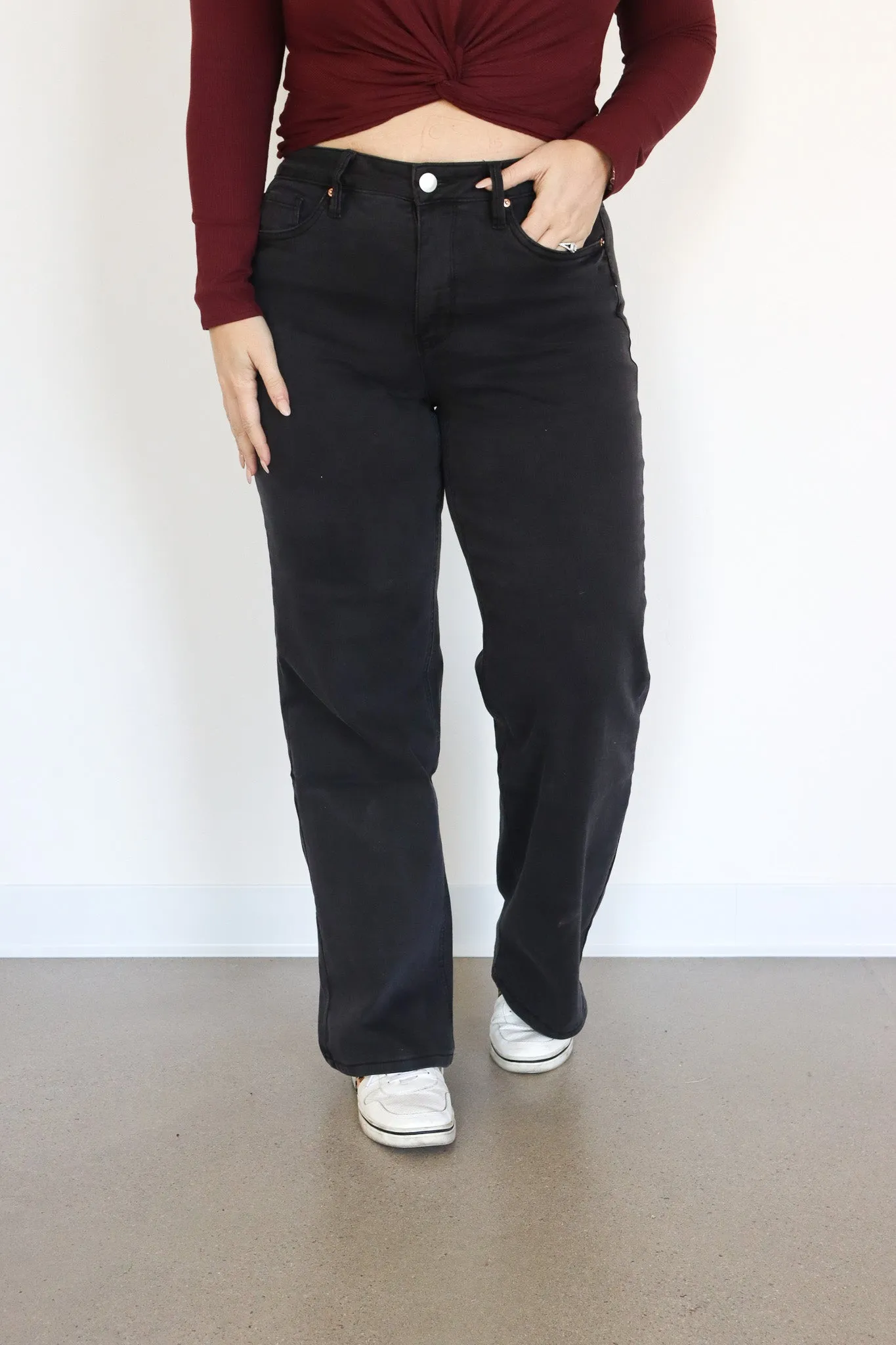 Tummy Control Wide Leg Jeans by RFM