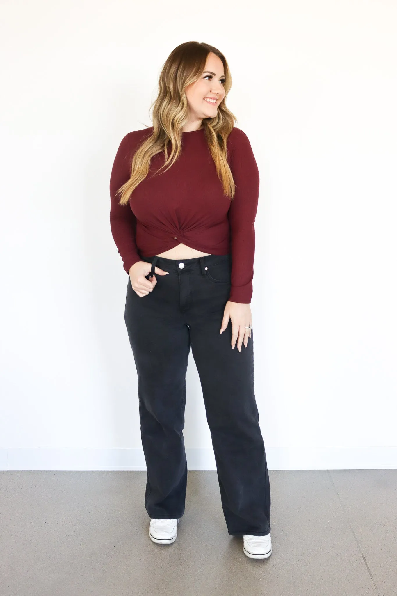 Tummy Control Wide Leg Jeans by RFM